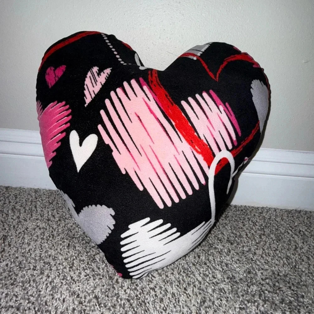 Homemade heart pillow